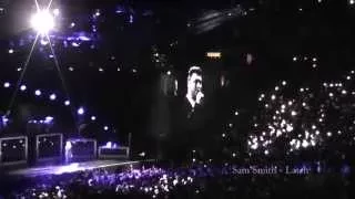 Sam Smith sings "Latch" in concert live, great sound, long standing ovation for him