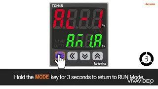 Autonics Temperature (PID) Controller TCN4S Parameter Setting.