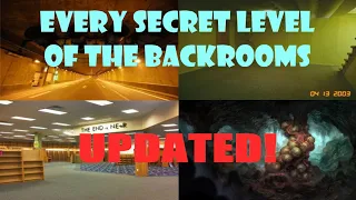 Every secret level of The Backrooms (UPDATED VERSION!)