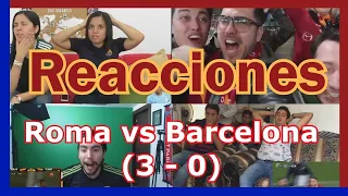 Reacciones: Barcelona eliminado de la UEFA | Roma vs Barcelona (3 - 0) | Recopilación | RESUBIDO