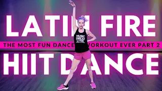 The Best 15 Minute Cardio Dance Fitness Workout Workout Ever Part 2 | LATIN HITS EDITION 🔥