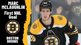 Marc McLaughlin #26 (Boston Bruins) first NHL goal Mar 31, 2022