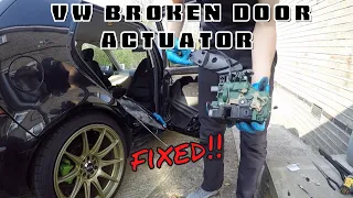 How to replace door lock actuator on vw golf mk4 *FIXED*