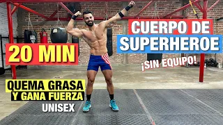 Rutina Hiit Cuerpo De Superhéroe (20 MIN) Quema Grasa Y No Pierdas Músculo