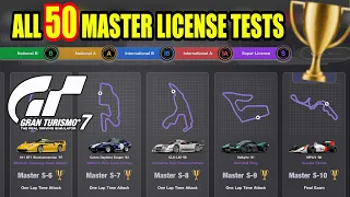 GT7 - All 50 Master License Tests Gold - Update 1.40