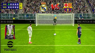 Ronaldo VS Messi ! old Real Madrid vs old Barcelona ! Penalty Shootout ! eFOOTBALL 2024 MOBILE