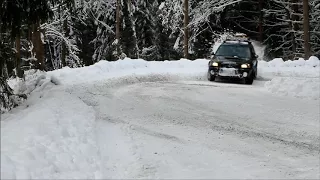 Subaru Forester XT on snow