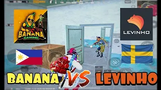 FIGHTING THE MOST POPULAR PUBG MOBILE PLAYER IN THE WORLD | LEVINHO VS BANANA