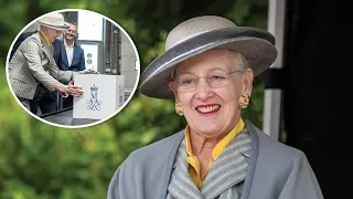 Dronning Margrethe sendte pakker, så på kunst og lærte om genbrug i Køge