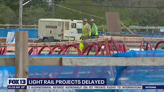 Light rail projects delayed following concrete strike | FOX 13 Seattle
