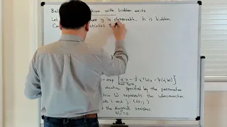 Boltzmann machine with hidden units