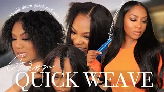 Middle Part Quick-Weave Tutorial! Flat Sew-In Results, For Beginners+ 3WEEK UPDATE! Ft. KLAIYI HAIR