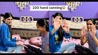 100 hand canning 🙌 challenge 😱|| challenge bhari pad gaya😥||@Its_tulsikuntal
