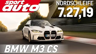 BMW M3 CS | Nordschleife HOT LAP 7.27,19 min | sport auto Supertest