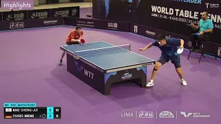 Kao Cheng-Jui (TPE) Highlights - WTT Contender Lima 2023. Chinese Taipei Table Tennis New No 3