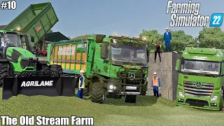 Harvesting GRASS SILAGE, Selling WOOL and Feeding animals│The Old Stream Farm│FS 22│ Timelapse 10