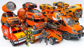 New TRANSFORMERS Orange Color: OPTIMUS PRIME BEASTS Hunter: Robot Tobot Carbot Toys Stopmotion Movie