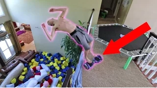 INSANE HOVERBOARD FLIPS OFF THE BALCONY!