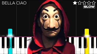 Money Heist - Bella Ciao (La Casa De Papel) | SLOW EASY Piano Tutorial