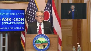 Ohio Governor Mike Dewine holds press briefing on Monday, March 23, 2020 on COVID-19