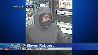Denver police need help identifying and locating two 7-Eleven robbery suspects