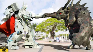 Transformer: Buffalo Monster vs Silver Robot in battle | Battle of the Buffalo Monster