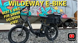 WILDEWAY FOLDABLE E-BIKE-PERFECT FOR URBAN DELIVERY JOBS!