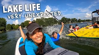 LAKE LIFE: Paddleboarding Adventures with Our New Toy! 🌊