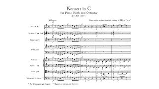 Mozart: Flute and Harp Concerto in C major, K 299/297c (with Score)