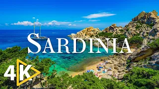 FLYING OVER SARDINIA (4K UHD) - Relaxing Music Along With Beautiful Nature - 4K Video Ultra HD