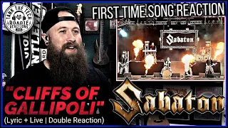 Sabaton - "Cliffs of Gallipoli (Lyric + Live)" | ROADIE REACTIONS