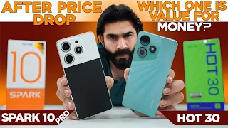 Infinix Hot 30 Vs Tecno Spark 10pro | Which One is Value for Money After Price Drop??