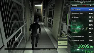 Splinter Cell Any% Speedrun 56:39