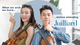 What we wish we knew before going to Juilliard for Music... with Timothy Chooi!