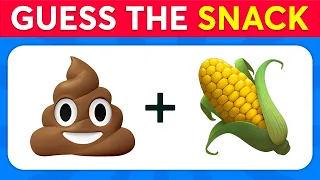 Guess The SNACK & JUNK FOOD By Emoji 🍿🍟 Quiz Galaxy