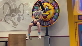 Guy breaks Chuck E. Cheese clock ride (2020)