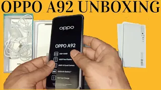 OPPO A92 First look after unpack - OPPO A92 Unboxing - Android Corridor