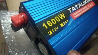 розпаковка і діагностика інвертора 12В TATALIKEN 1600W