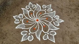 Friday special rangoli design 5*3dots Anu'srangoli daily muggulu