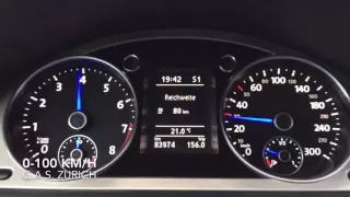 VW Passat R36 Variant 300 PS 0-100 km/h acceleration