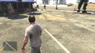 GTA-V Mountain Lion Attacking Bystanders