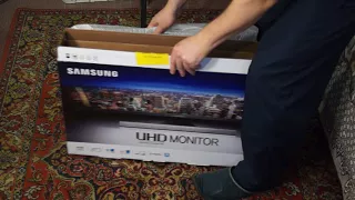 Потраченный конгруэнтный unboxing 4k монитора (Samsung U28E590D)