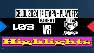 LOS GRANDES VS RED CANIDS JOGO 01/MD5 | CBLOL 2024 | Highlights | RED VS LOS