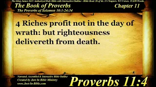 Bible Book #20 - Proverbs Chapter 11 - The Holy Bible KJV Read Along Audio/Video/Text