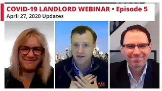 Landlord Panedmic Webinar (Episode 5) - Helping Tenants & Managing Your Real Estate Investments