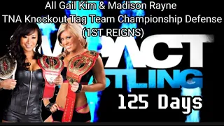 All Gail Kim & Madison Rayne TNA Knockout Tag Team Championship (1ST REIGNS)