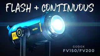 Godox FV150 & FV200 Review | FLASH + CONTINUOUS LED VIDEO LIGHT in One?
