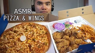 Asmr PIZZA & WINGS * EXTREME CRUNCH * EXTREME EATING SOUNDS *NO TALKING
