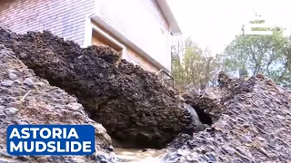 Astoria mudslide forces 5 homes to evacuate