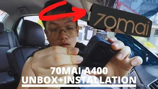 【ASMR Unboxing + Installation】70mai A400 Front & Rear Car Dashcam @70mai @Dasher